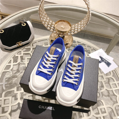 High Quality Luxury Chanel Early Spring New Canvas Shoes – Style 04454 product detail