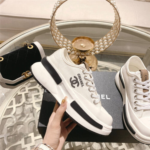 High Quality Luxury Chanel Early Spring New Canvas Shoes alternate view