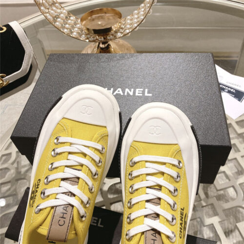 High Quality Luxury Chanel Early Spring New Canvas Shoes – Style 01062 product detail