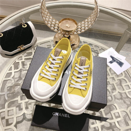 High Quality Luxury Chanel Early Spring New Canvas Shoes – Style 01062 product detail