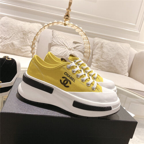 High Quality Luxury Chanel Early Spring New Canvas Shoes – Style 01062 product detail
