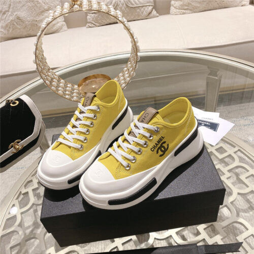 High Quality Luxury Chanel Early Spring New Canvas Shoes – Style 01062