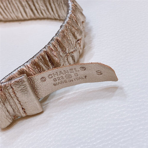 High Quality Luxury Chanel Calfskin Elastic Belt – Style 34406 product detail