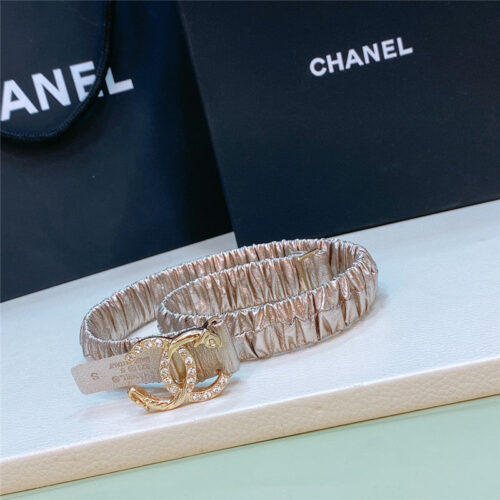 High Quality Luxury Chanel Calfskin Elastic Belt – Style 39174 alternate view