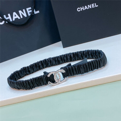 High Quality Luxury Chanel Calfskin Elastic Belt alternate view