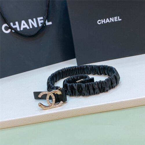High Quality Luxury Chanel Calfskin Elastic Belt – Style 39159 alternate view