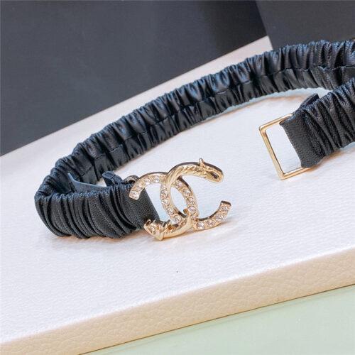 High Quality Luxury Chanel Calfskin Elastic Belt – Style 39159 product detail