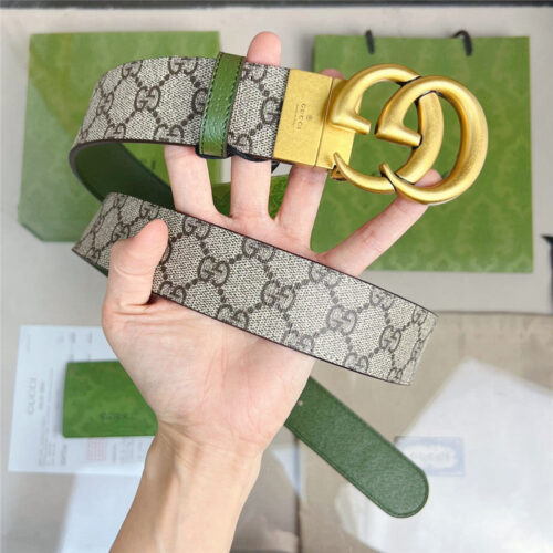 High Quality Luxury Gucci Reversible Belt With Double G Buckle product detail