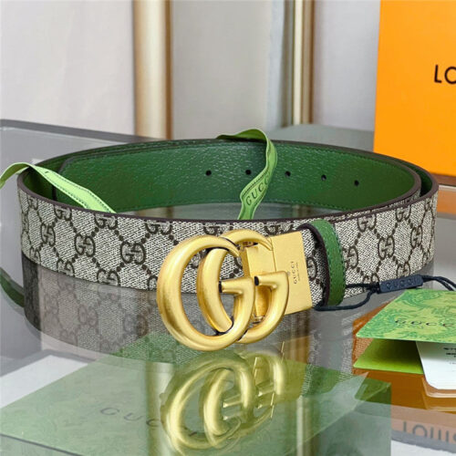 High Quality Luxury Gucci Reversible Belt With Double G Buckle product detail