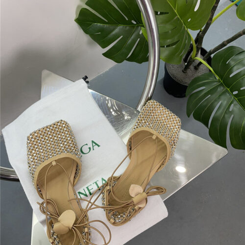High Quality Luxury Bottega Veneta New Mesh Diamond Roman Series Sandals product detail