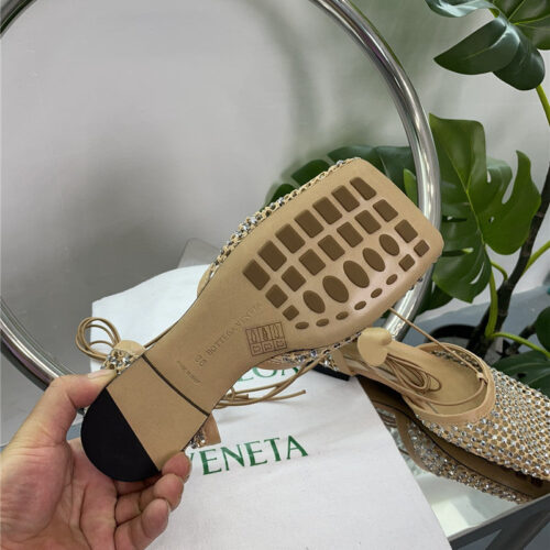 High Quality Luxury Bottega Veneta New Mesh Diamond Roman Series Sandals product detail