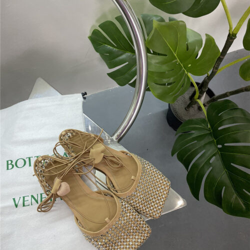 High Quality Luxury Bottega Veneta New Mesh Diamond Roman Series Sandals