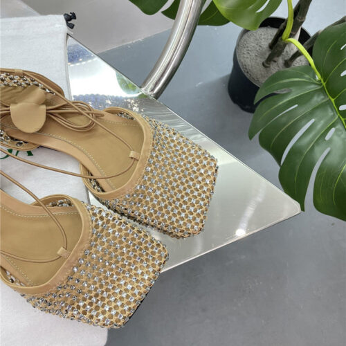 High Quality Luxury Bottega Veneta New Mesh Diamond Roman Series Sandals product detail