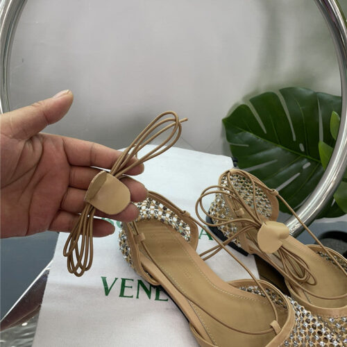 High Quality Luxury Bottega Veneta New Mesh Diamond Roman Series Sandals product detail