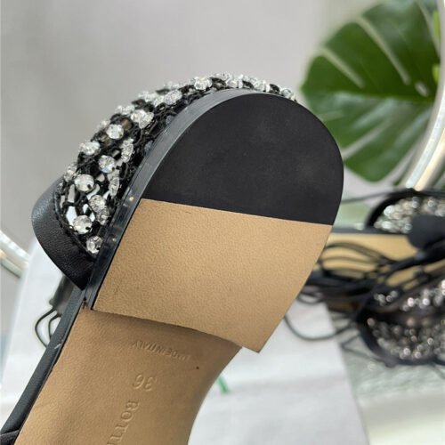 High Quality Luxury Bottega Veneta New Mesh Diamond Roman Series Sandals – Style 70438 product detail