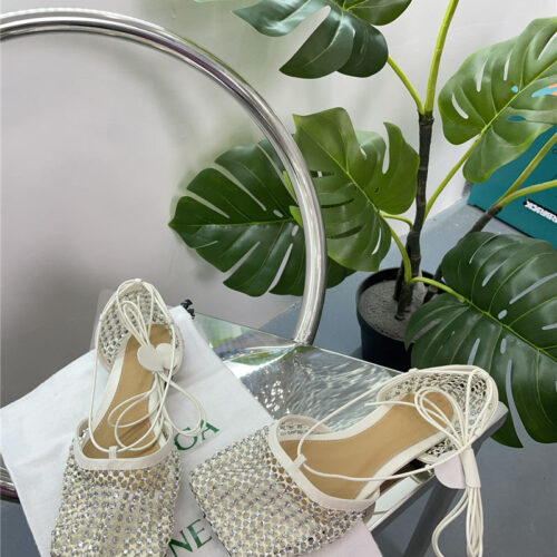 High Quality Luxury Bottega Veneta New Mesh Diamond Roman Series Sandals – Style 39366 product detail