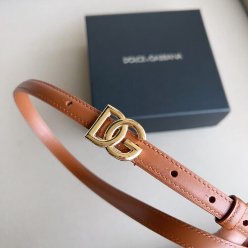High Quality Luxury Dolce  Gabbana DG Antique Gold Gancini Buckle Belt – Style 40845 product detail