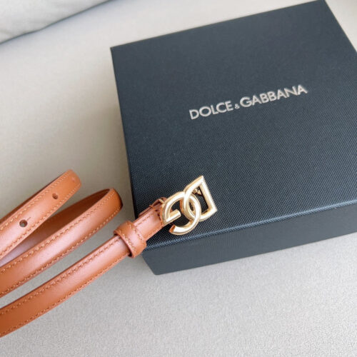 High Quality Luxury Dolce  Gabbana DG Antique Gold Gancini Buckle Belt – Style 40845 product detail
