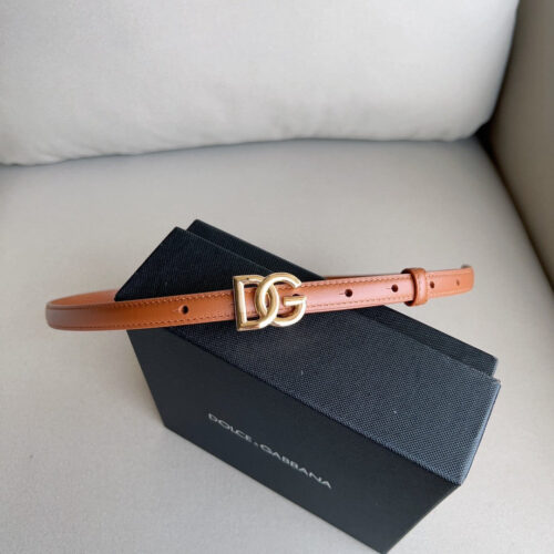 High Quality Luxury Dolce  Gabbana DG Antique Gold Gancini Buckle Belt – Style 40845 product detail