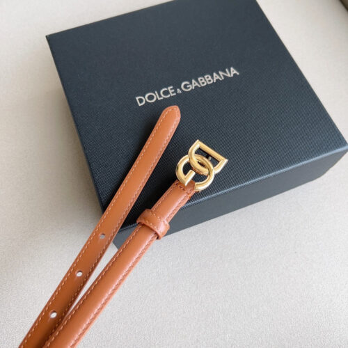 High Quality Luxury Dolce  Gabbana DG Antique Gold Gancini Buckle Belt – Style 40845 product detail