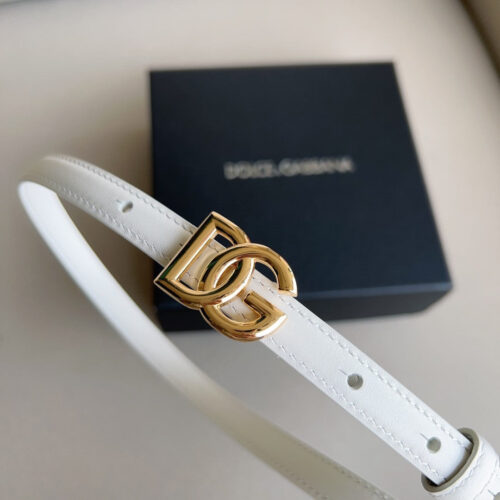 High Quality Luxury Dolce  Gabbana DG Antique Gold Gancini Buckle Belt product detail