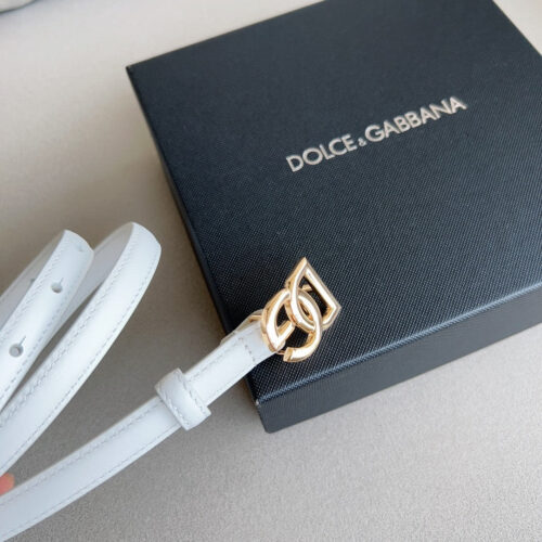 High Quality Luxury Dolce  Gabbana DG Antique Gold Gancini Buckle Belt product detail
