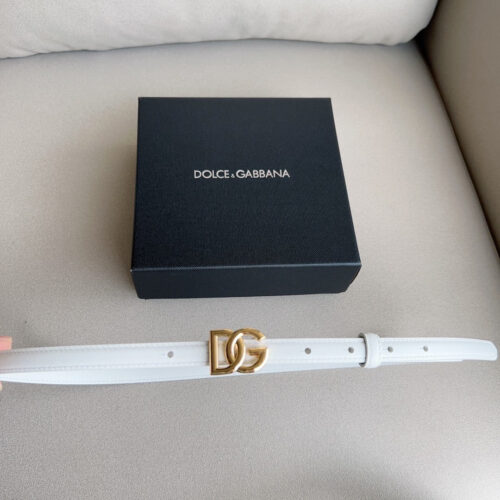 High Quality Luxury Dolce  Gabbana DG Antique Gold Gancini Buckle Belt product detail