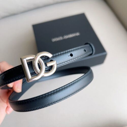 High Quality Luxury Dolce  Gabbana DG Antique Gold Gancini Buckle Belt – Style 40829 alternate view