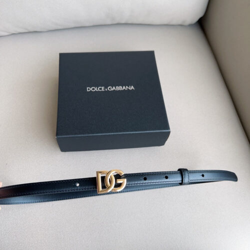 High Quality Luxury Dolce  Gabbana DG Antique Gold Gancini Buckle Belt – Style 83398 product detail