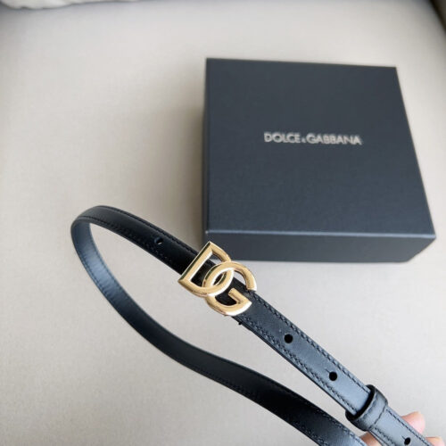 High Quality Luxury Dolce  Gabbana DG Antique Gold Gancini Buckle Belt – Style 83398 product detail