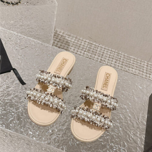 High Quality Luxury Chanel Hot Style Double C Sandals And Slippers – Style 97030 product detail