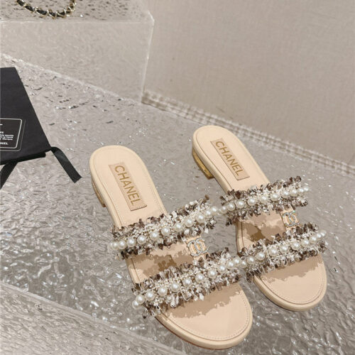 High Quality Luxury Chanel Hot Style Double C Sandals And Slippers – Style 97030 product detail