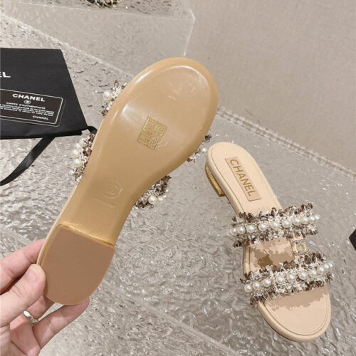 High Quality Luxury Chanel Hot Style Double C Sandals And Slippers – Style 97030 product detail