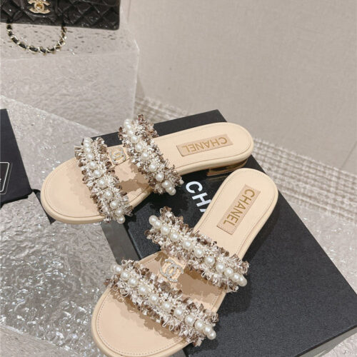 High Quality Luxury Chanel Hot Style Double C Sandals And Slippers – Style 97030 product detail