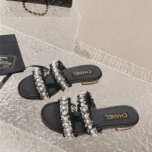 High Quality Luxury Chanel Hot Style Double C Sandals And Slippers – Style 00422