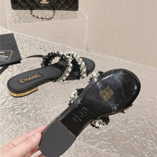 High Quality Luxury Chanel Hot Style Double C Sandals And Slippers – Style 00422 product detail
