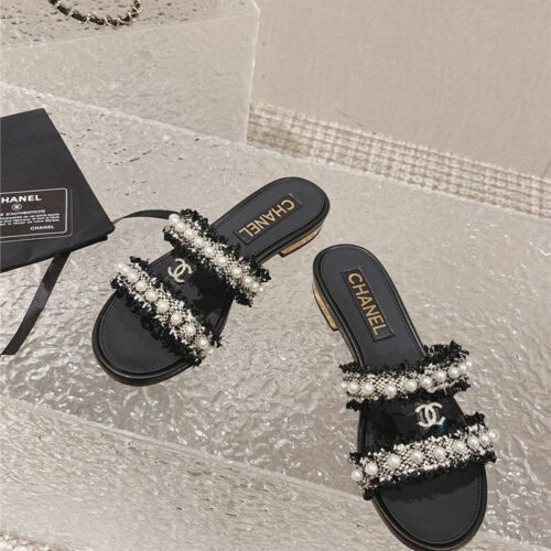 High Quality Luxury Chanel Hot Style Double C Sandals And Slippers – Style 00422 product detail