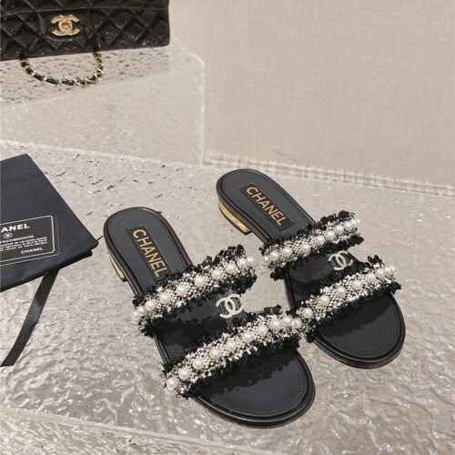 High Quality Luxury Chanel Hot Style Double C Sandals And Slippers – Style 00422 product detail