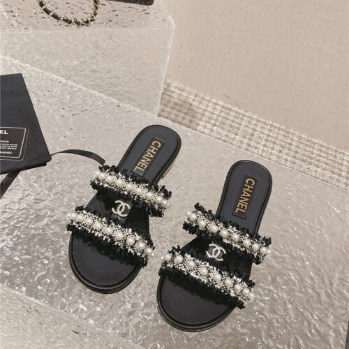 High Quality Luxury Chanel Hot Style Double C Sandals And Slippers – Style 00422 alternate view