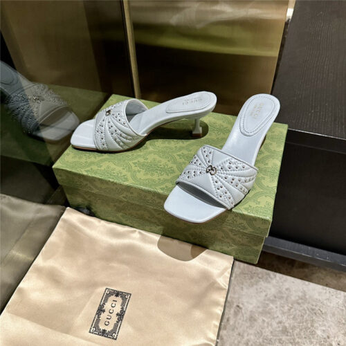 High Quality Luxury Gucci High Heel Fish Mouth Sandals And Slippers – Style 56819 product detail