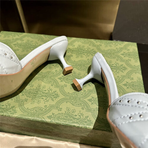 High Quality Luxury Gucci High Heel Fish Mouth Sandals And Slippers – Style 56819 product detail