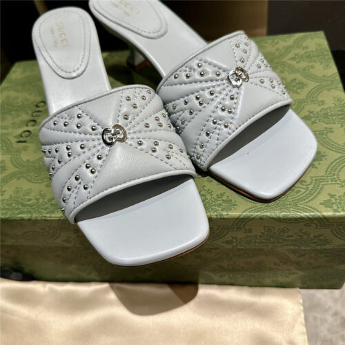 High Quality Luxury Gucci High Heel Fish Mouth Sandals And Slippers – Style 56819 product detail