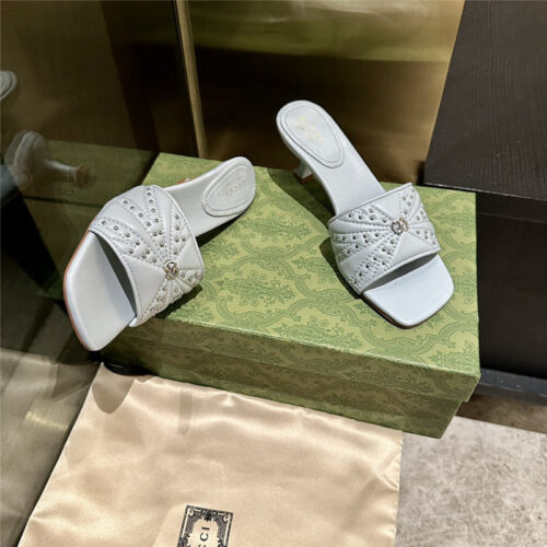 High Quality Luxury Gucci High Heel Fish Mouth Sandals And Slippers – Style 56819 product detail