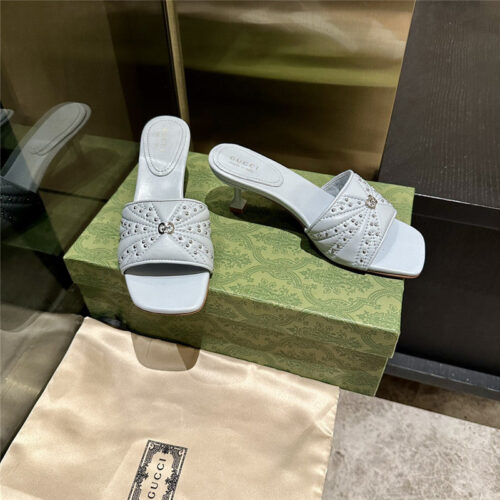 High Quality Luxury Gucci High Heel Fish Mouth Sandals And Slippers – Style 56819 product detail
