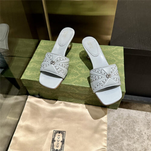 High Quality Luxury Gucci High Heel Fish Mouth Sandals And Slippers – Style 56819 product detail