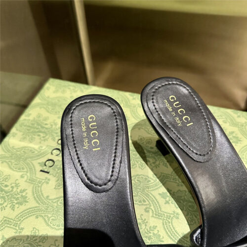 High Quality Luxury Gucci High Heel Fish Mouth Sandals And Slippers – Style 91283 product detail