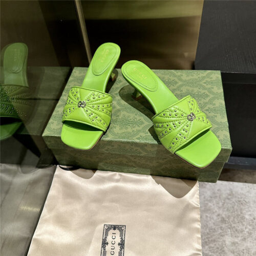 High Quality Luxury Gucci High Heel Fish Mouth Sandals And Slippers – Style 25747 product detail
