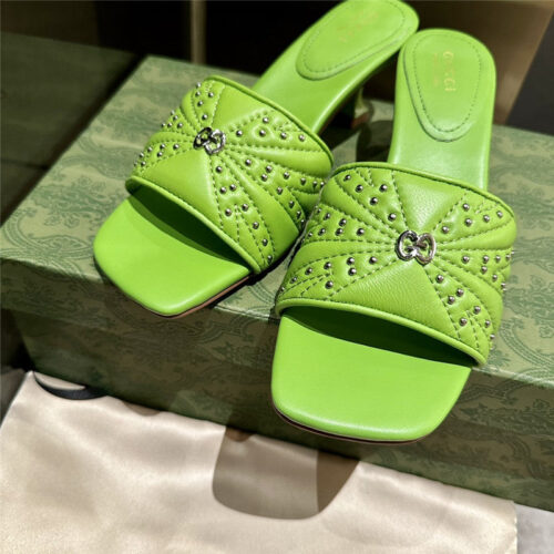 High Quality Luxury Gucci High Heel Fish Mouth Sandals And Slippers – Style 25747 product detail