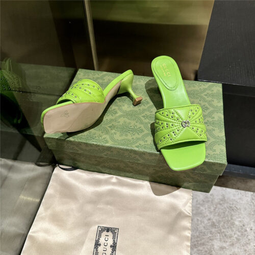 High Quality Luxury Gucci High Heel Fish Mouth Sandals And Slippers – Style 25747 product detail