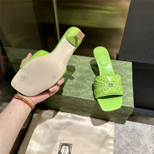 High Quality Luxury Gucci High Heel Fish Mouth Sandals And Slippers – Style 25747 product detail